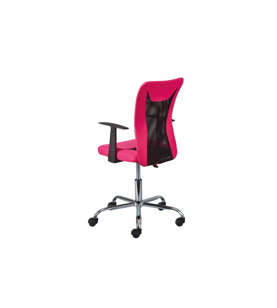 POLTRONCINA UFFICIO CON BRACCIOLI TRASPIRANTE ED ELEVABILE DA 85-95 CM